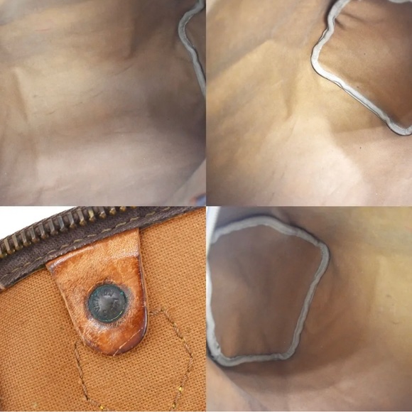 LOUIS VUITTON SPEEDY 35 TRAVEL HAND BAG MONOGRAM LEATHER BROWN M41524 62MW045 - Picture 9 of 9